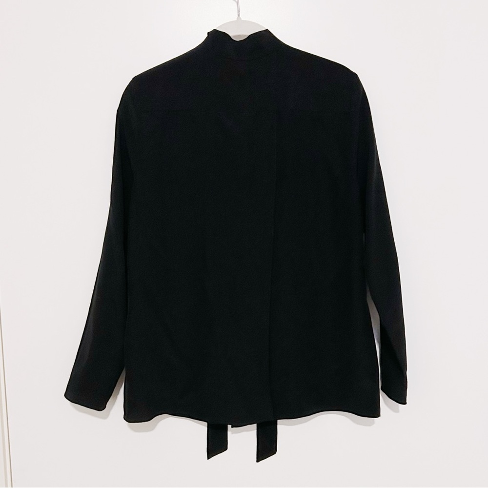 Cuyana Silk Bow Blouse - Picture 3 of 6